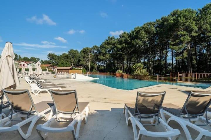 Maison Sur Golf Avec Piscine Chauffee A Lacanau Ocean Exteriér fotografie